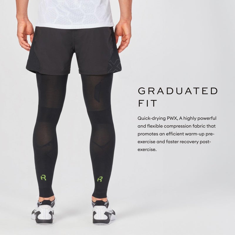 2XU Unisex Recovery Flex Leg Sleeves Black/Nero Large - Image 4